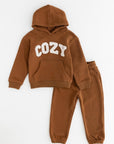 COZY Mini Tracksuit Brown Sets