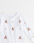 Bear Cotton Zip Sleepsuit One Piece