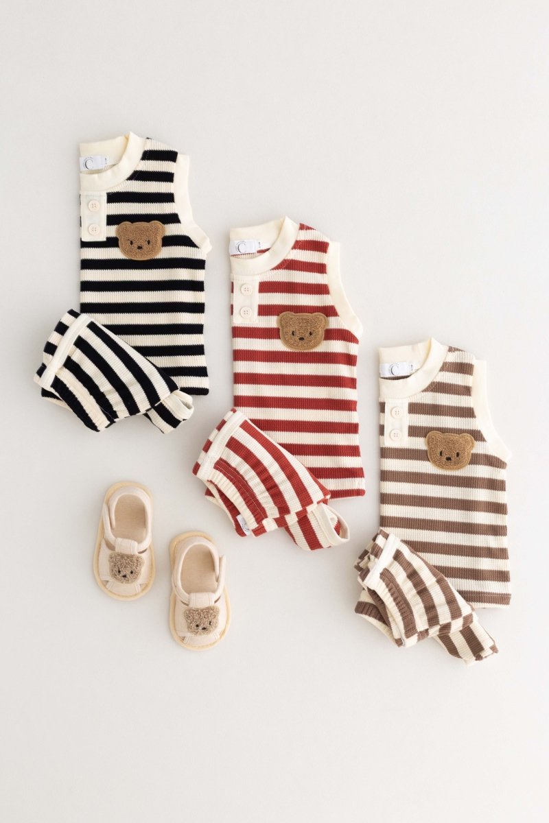 The Bear Beach Stripe Shorts &amp; T-Shirt