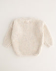 COZY Rainbow Speckle Chunky Sweater | Natural