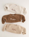 COZY Chunky Sweater | Toffee Personalised