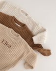 COZY Chunky Sweater | Toffee Personalised
