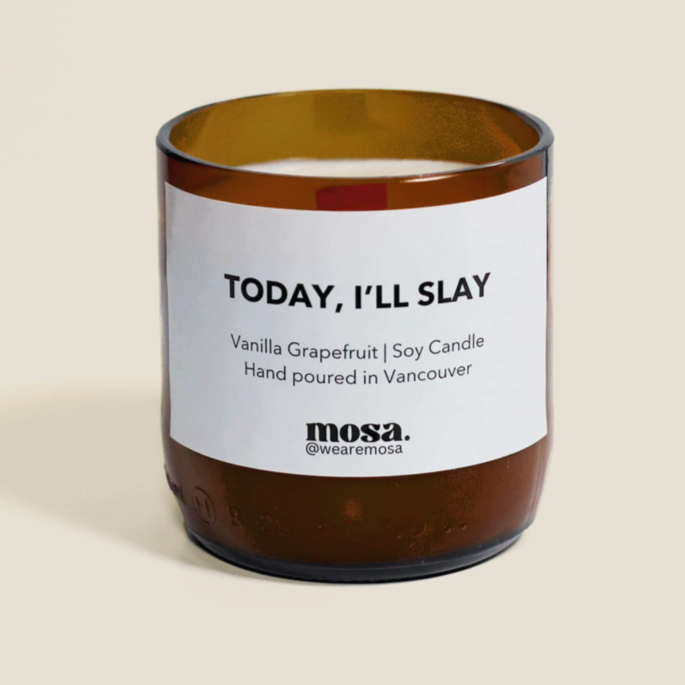 Vanilla Grapefruit Scented Soy Candle-4