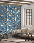 Wild Flower Field Botanical Wallpaper