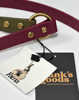 Dottie Multiway Dog Lead in Wine & Olive