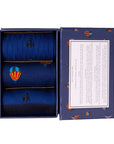 Hot Air Balloon Sock Box - 3 Pairs of Bamboo Socks (His)