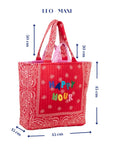 LEO Quilted Maxi Tote Çanta - HAPPY HOUR