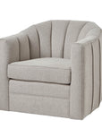 Swivel Chair in Oatmeal Twill