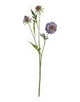 Purple Scabious Faux Flower Stem