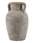 Large Tuscan Style Brown Amphora Pot