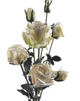 6 x Cream Rose Artificial Flowers-0
