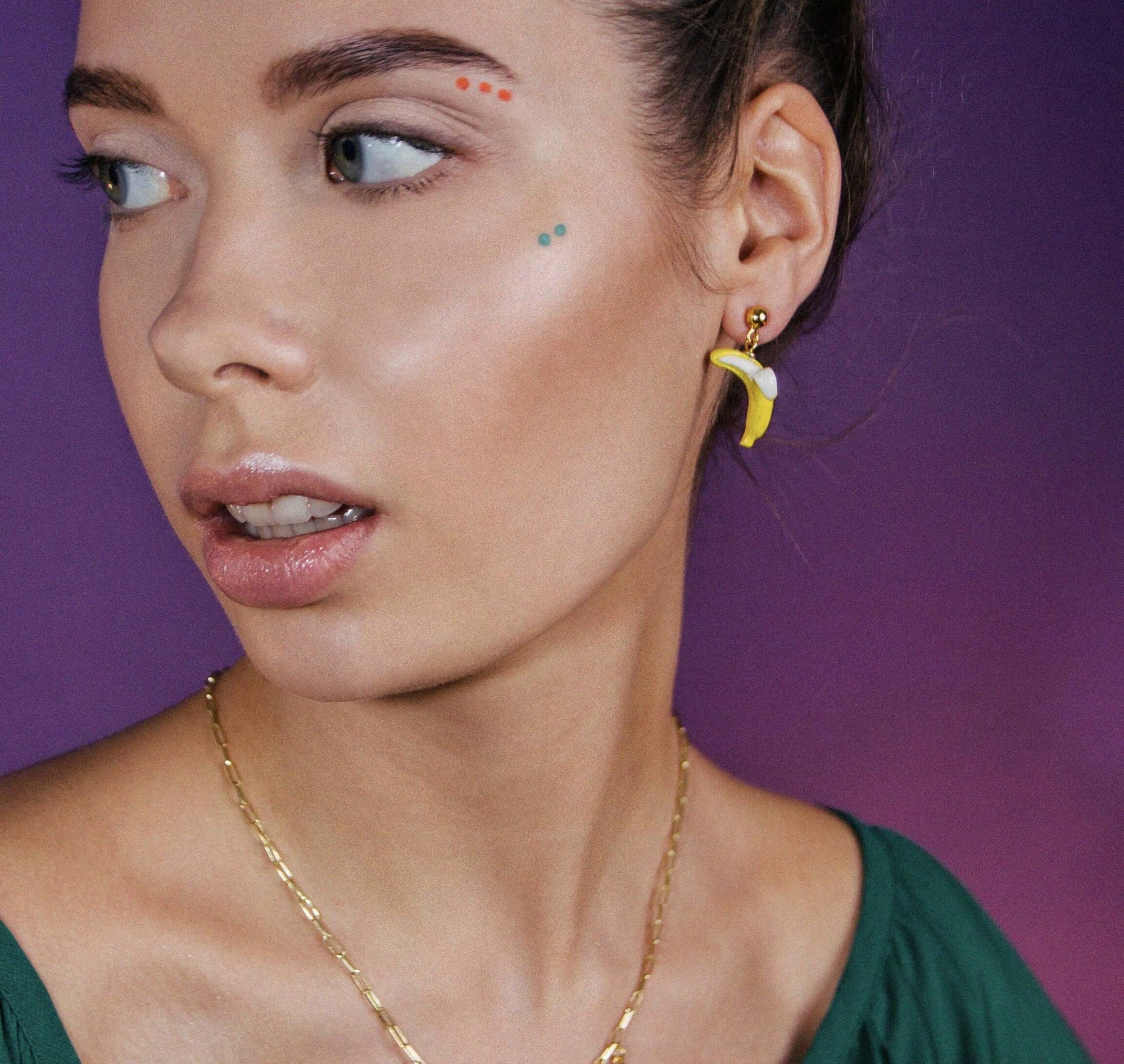 Banana Love Earrings – Handcrafted Luxury by SCULP Jewelry by SCULP at www.brixbailey.com