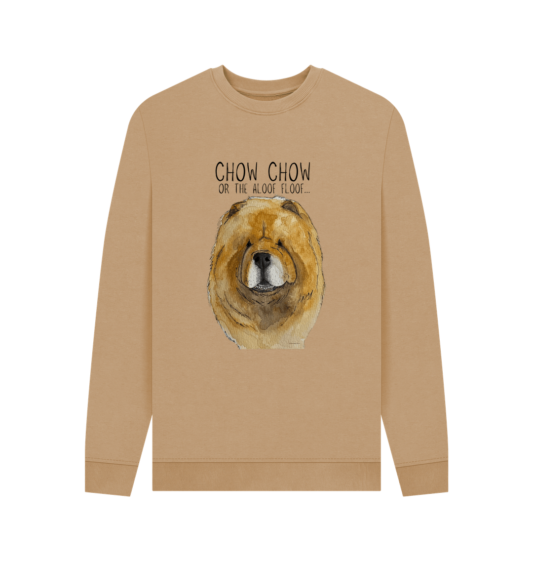 Stay Cozy in Style – Red Chow Chow Men's Crewneck Sweatshirt!