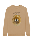 Stay Cozy in Style – Red Chow Chow Men's Crewneck Sweatshirt!