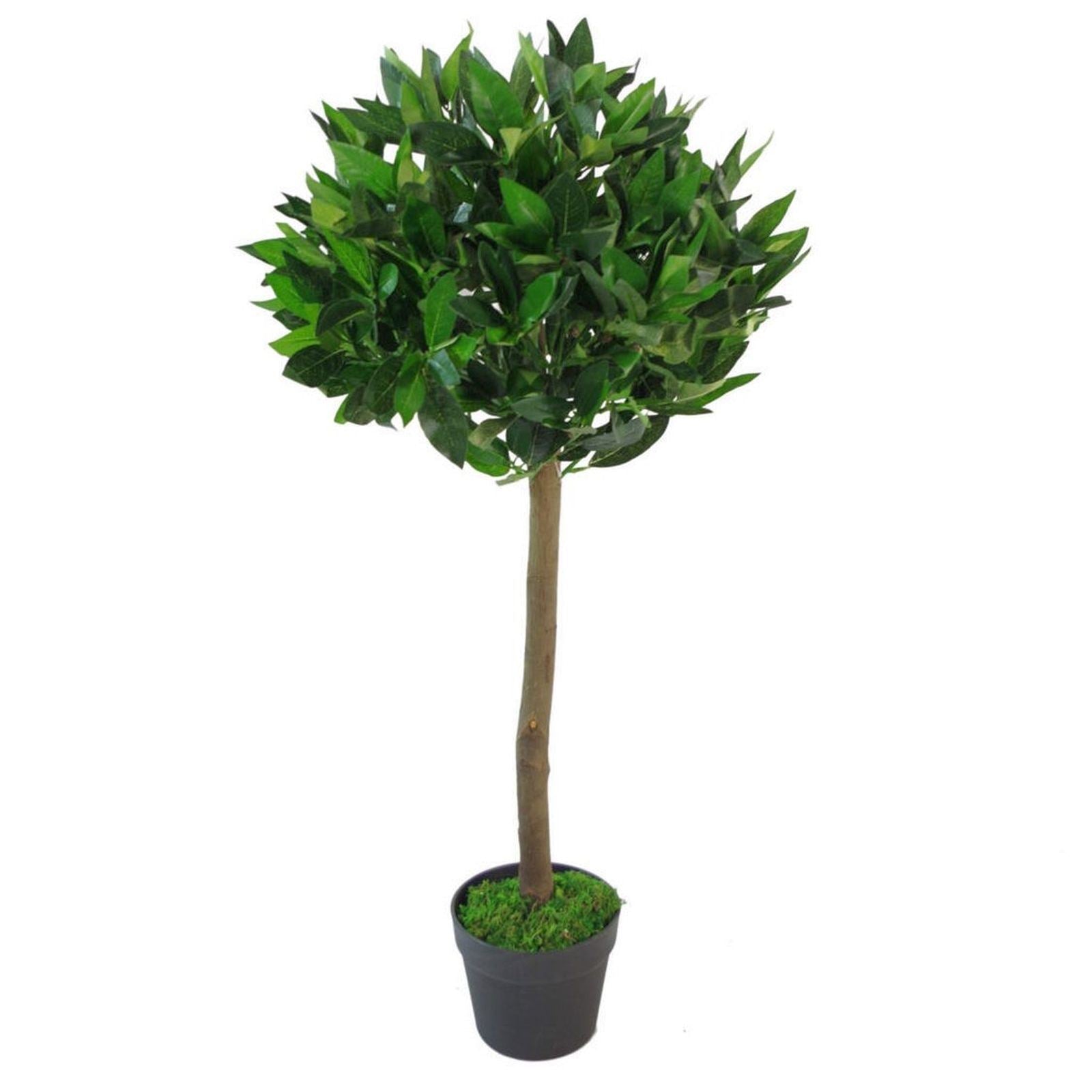 Artificial Bay Tree Topiary Laurel Trees Green 90cm Plants-0