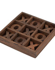 Wooden Noughts and Crosses Table Game Set