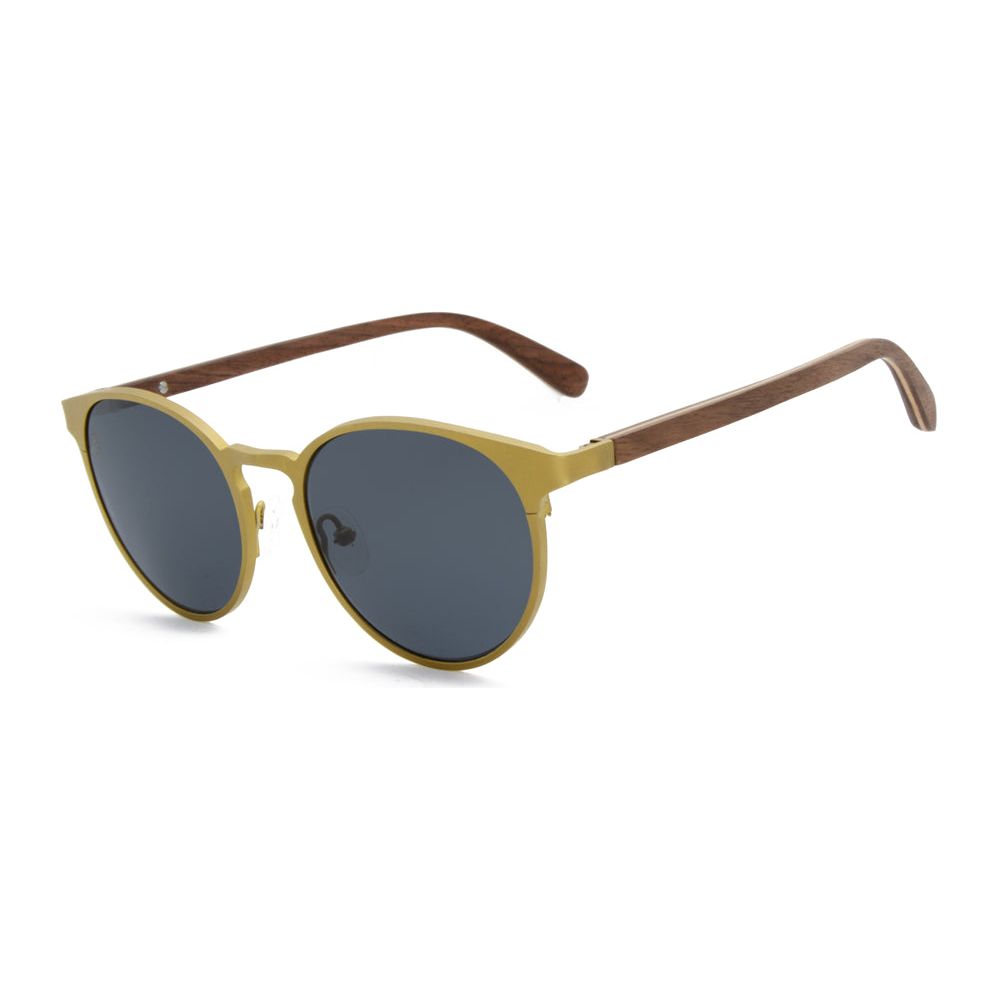 Perfect Storm - Titanium &amp; Wood Sunglasses
