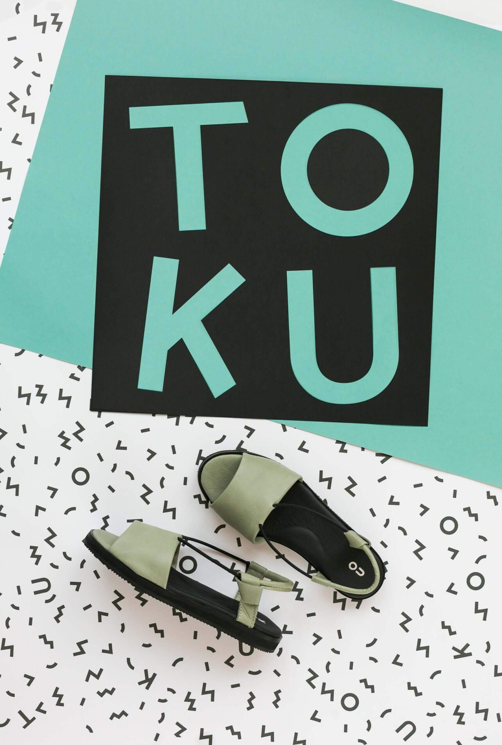 Berlin Green Leather Sandals