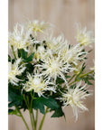 Cream Sea Holly Faux Flower Stem