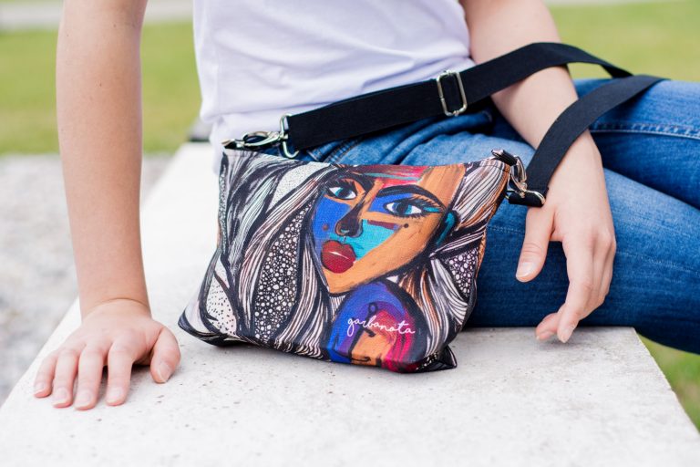 Mermaid Print Shoulder Bag