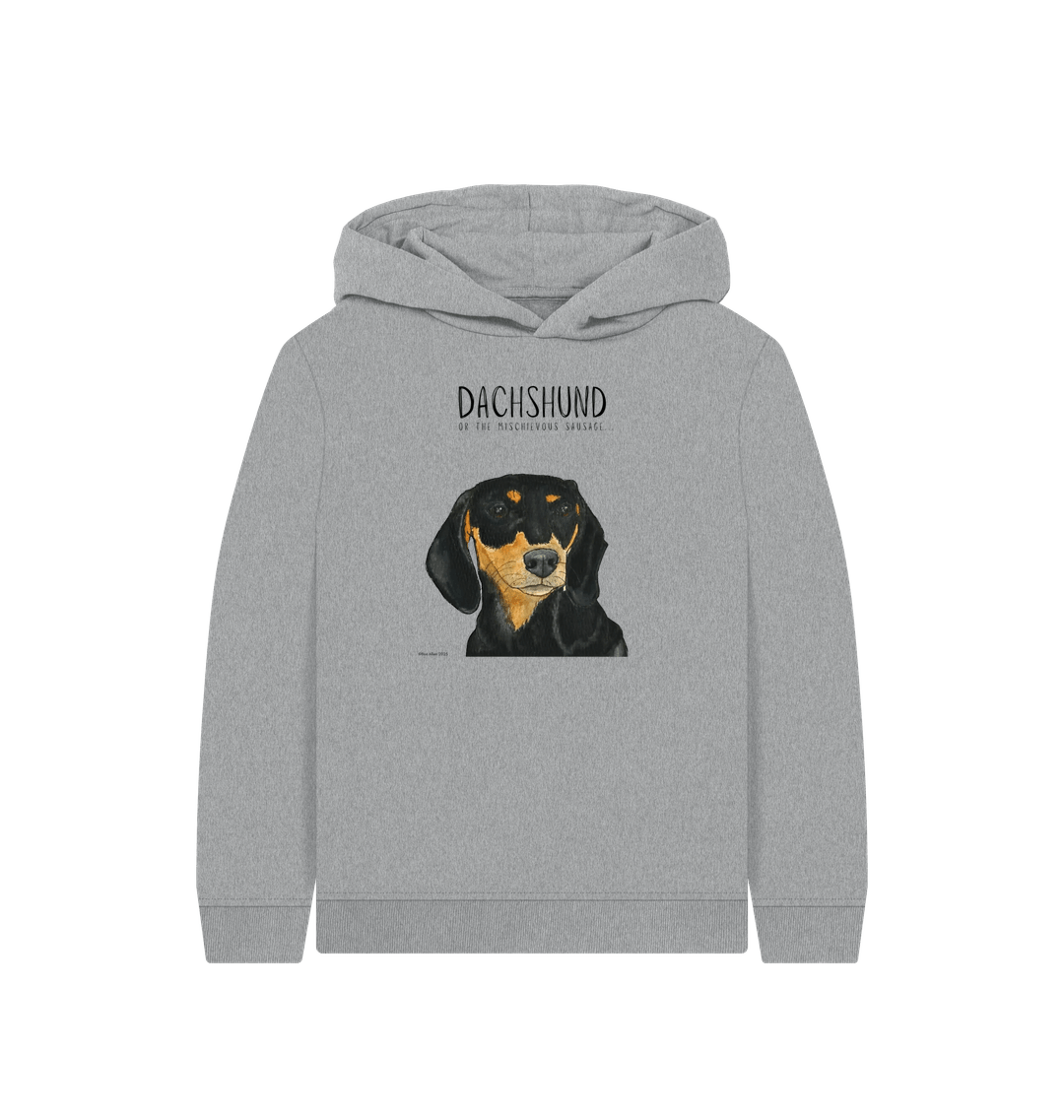 Mischievous Black &amp; Tan Sausage Hoodie – Snuggles, Sass &amp; Sustainability!