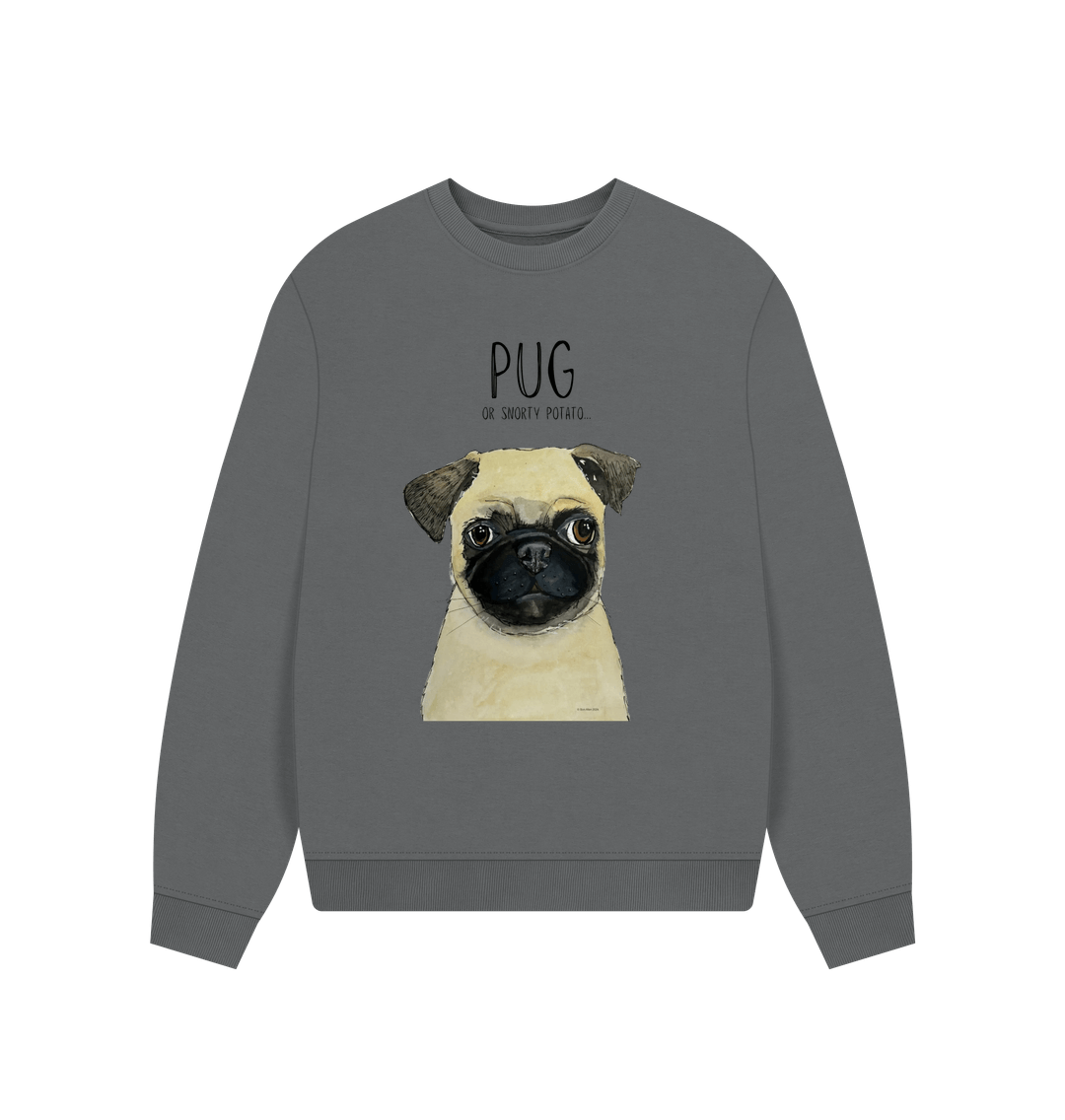 Pug Women's Oversized Sweatshirt