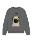Pug Women's Oversized Sweatshirt