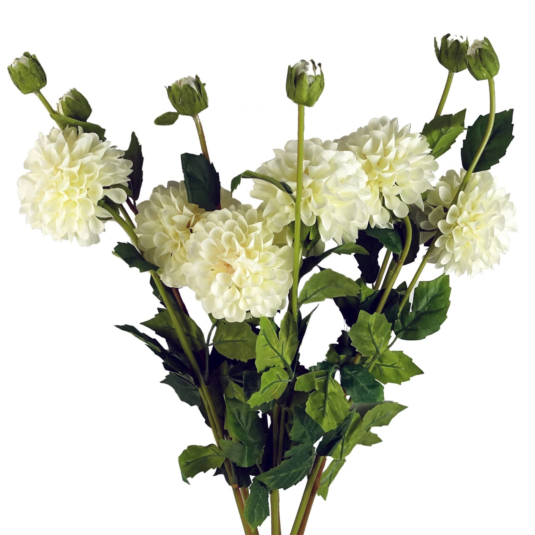 Dhalia PomPom Artificial Flowers Cream-3