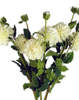 Dhalia PomPom Artificial Flowers Cream-3