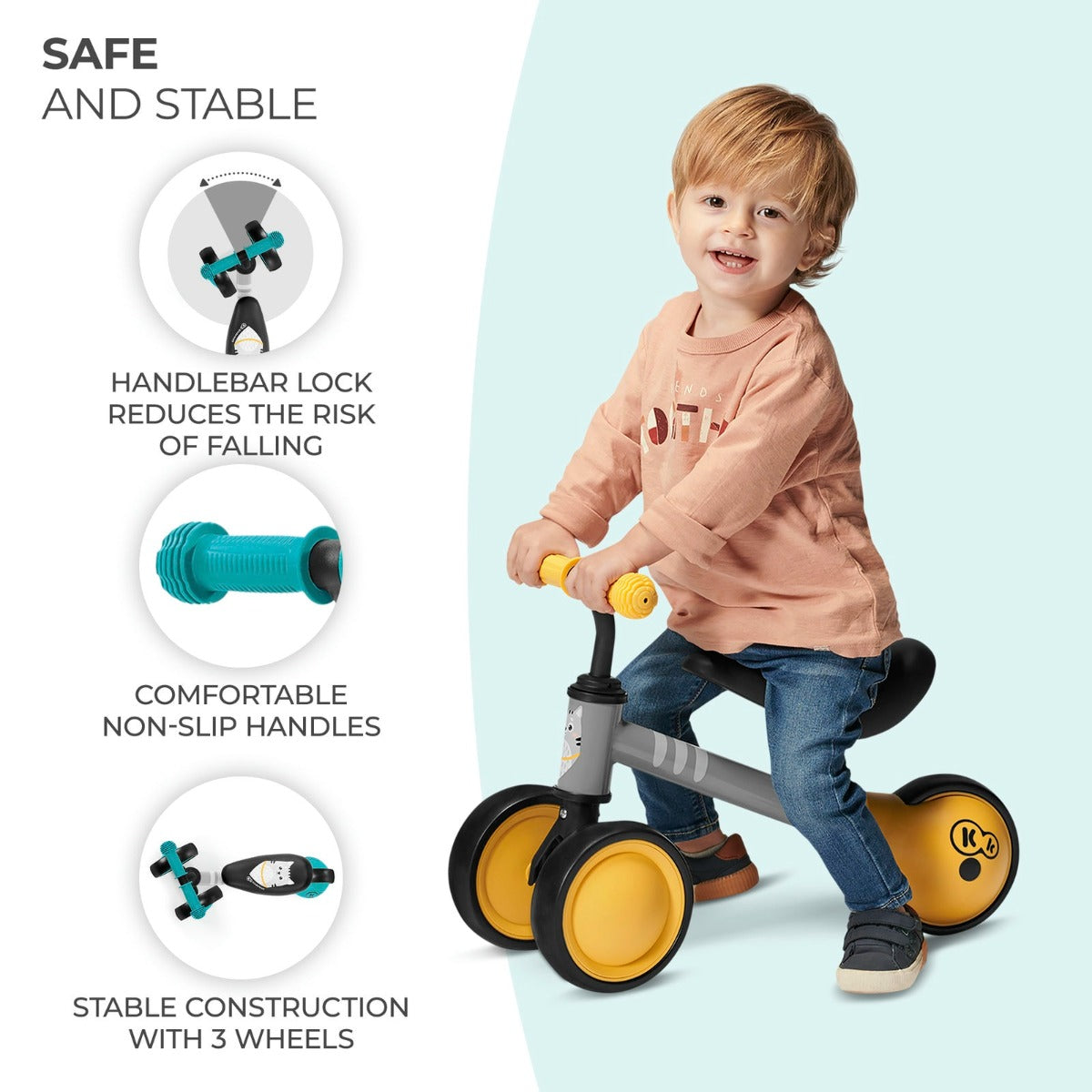 CUTIE Balance Bike for Kids – Safe, Adjustable &amp; Fun by Kinderkraft at www.brixbailey.com