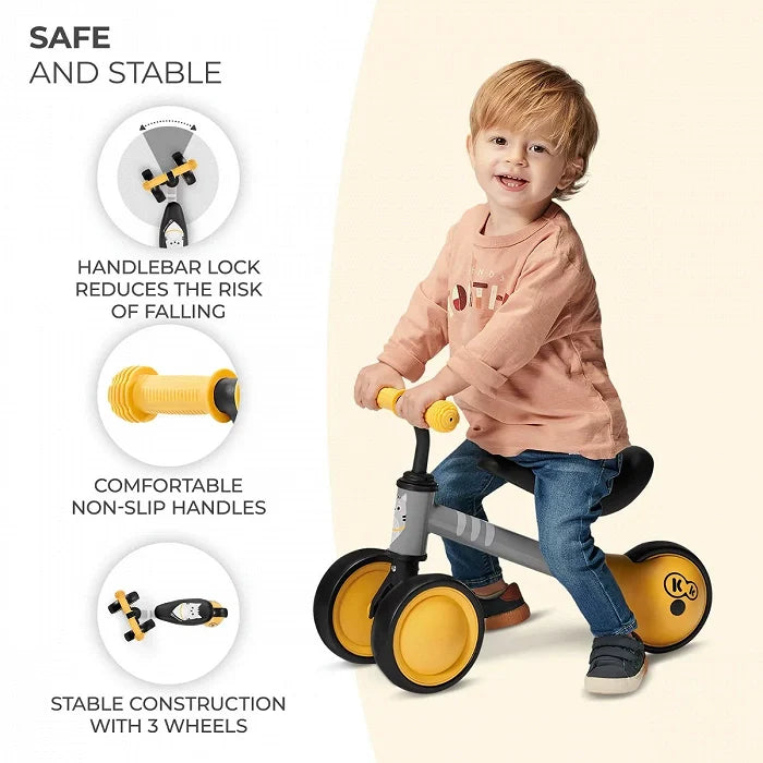 CUTIE Balance Bike for Toddlers - Safe, Adjustable &amp; Durable with Kitten Design by Kinderkraft at www.brixbailey.com