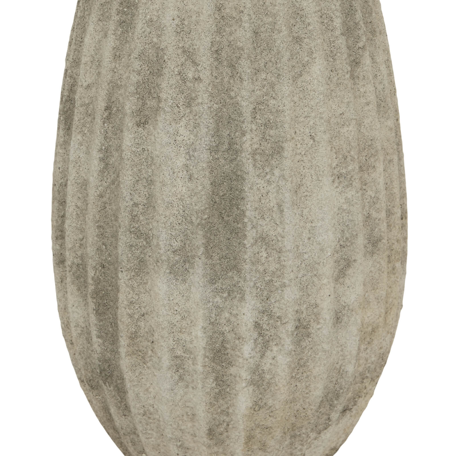 Medium Olpe Vase in Light Grey Ceramic