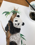 Panda Bear - Personalised watercolour print