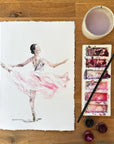 Watercolour Ballerina Greeting Card – Perfect for Dance Lovers