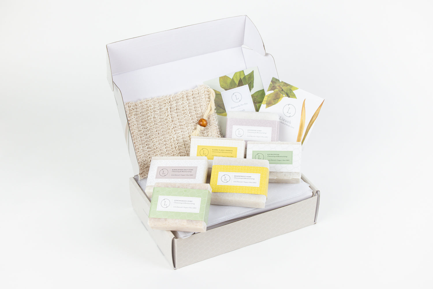 Set of  6 Handmade cold process ,Natural Soap Bars in gift Set box-0