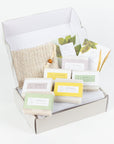 Set of  6 Handmade cold process ,Natural Soap Bars in gift Set box-0