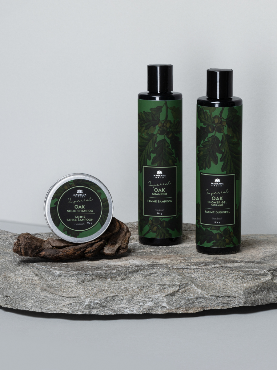 Soothing Men&#39;s Shower Gel – Aloe &amp; Oak Root Extracts, Sulphate-Free by Magrada Organic Cosmetics at www.brixbailey.com