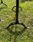 Pair Antique Cast Iron Trestle Table Bases Industrial Garden Table Legs