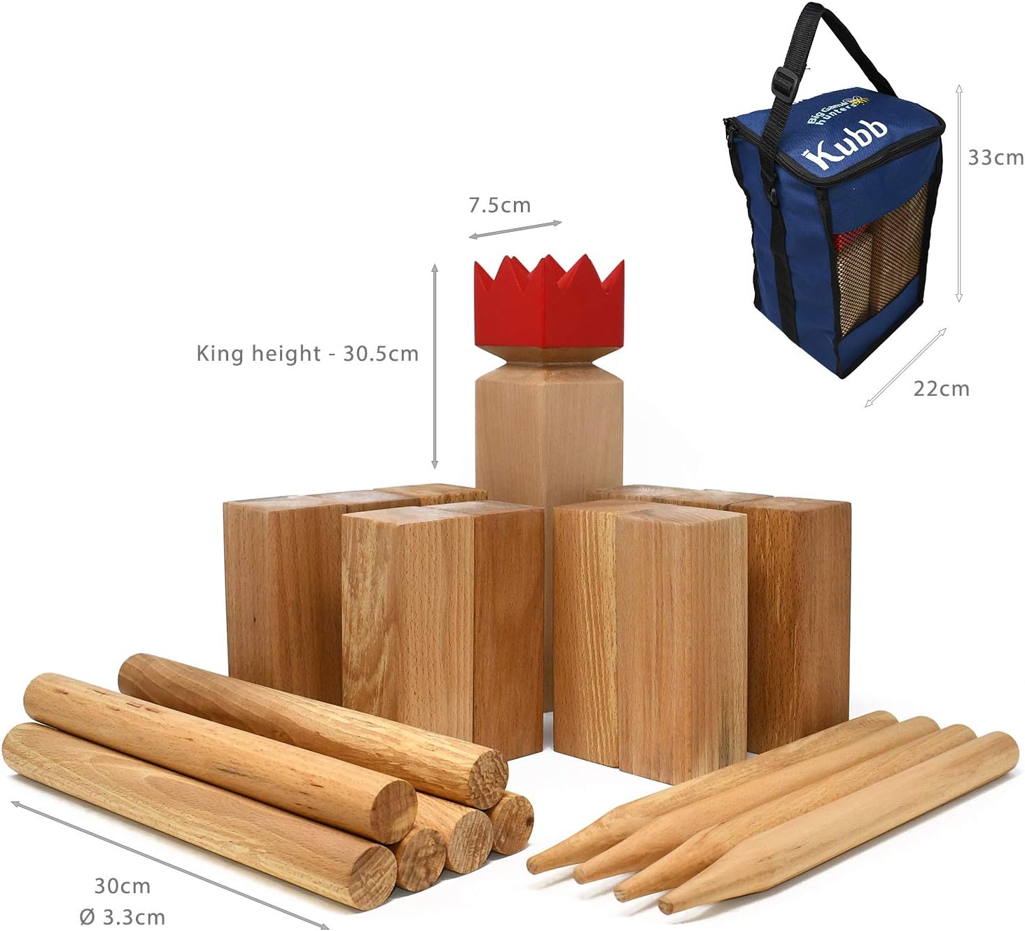 Scandinavian Chess Kubb Game - For Indoor &amp; Outdoor Play