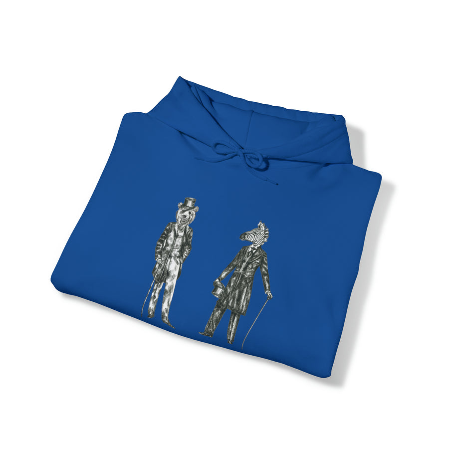 Graphic Print Unisex Hooded Sweatshirt