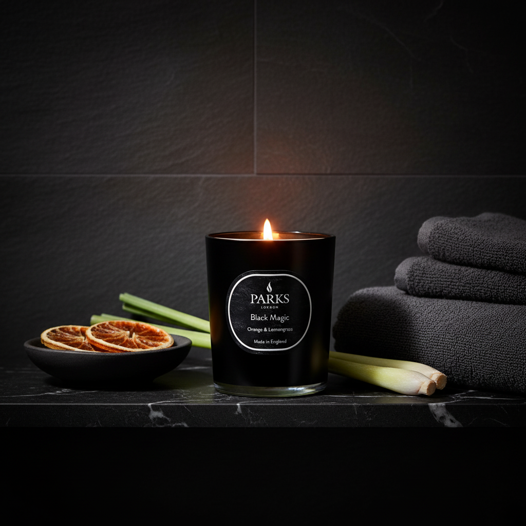 ORANGE &amp; LEMONGRASS 1 WICK SCENTED CANDLE 180G