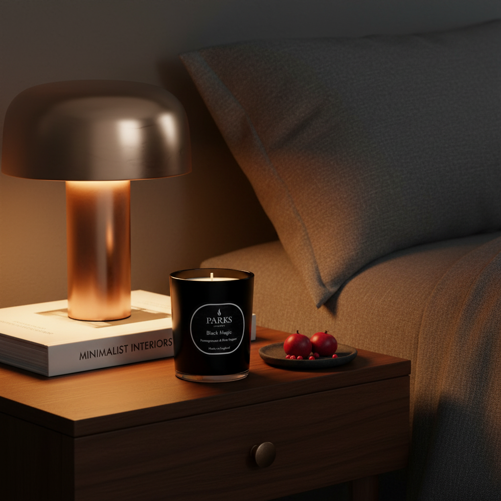 POMEGRANATE & PINK PEPPER SCENTED CANDLE 180G