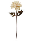 Pack of 6 x 55cm Dahlia Flower Stem - Dusty Cream-3