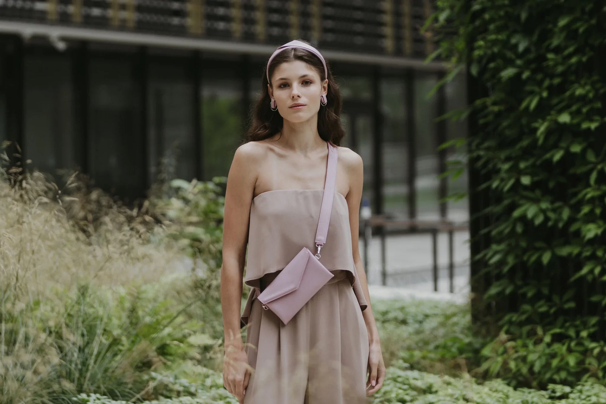 Leather Waist and Shoulder Bag with Adjustable Straps