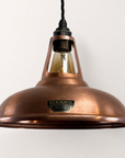 Cawston Antique Copper Coolicon Lampshade Pendant Light - 11 Inch