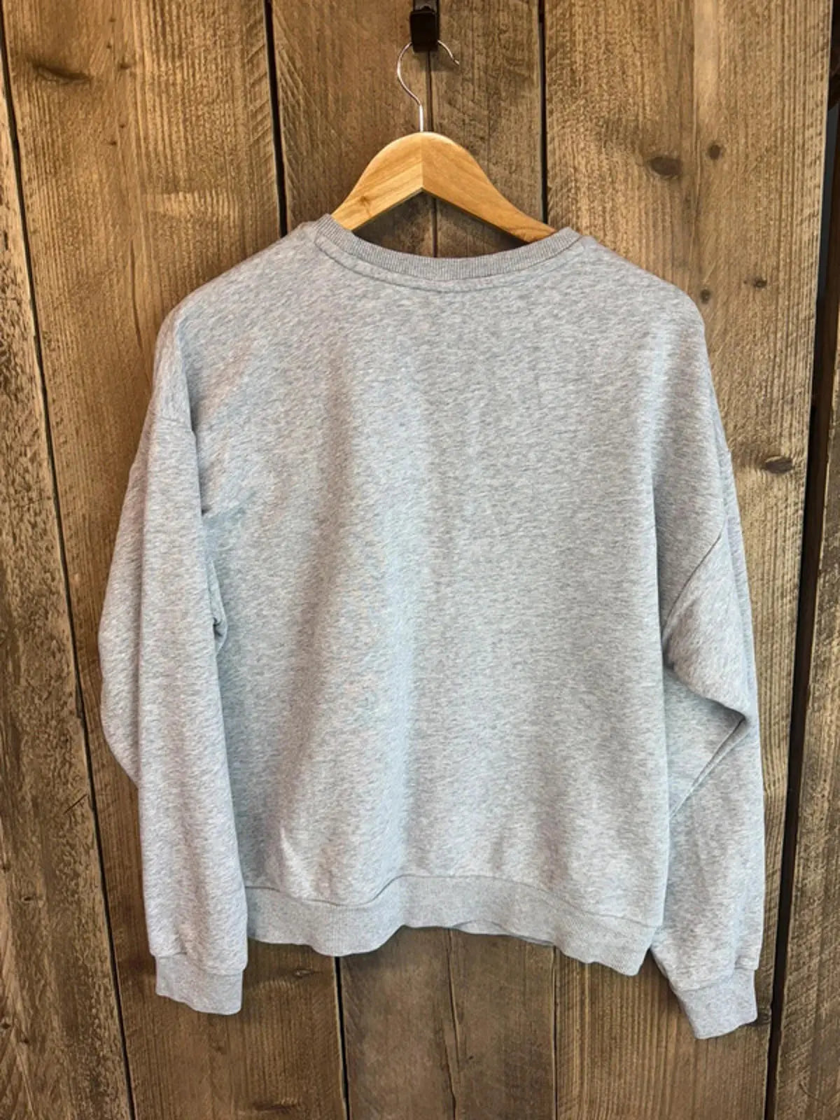 Women’s Vintage Puma Grey Spell Out Jumper Sweater Sweatshirt Size 16