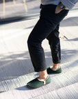 TOKU Budapest Slippers with Lambswool - Dark Green