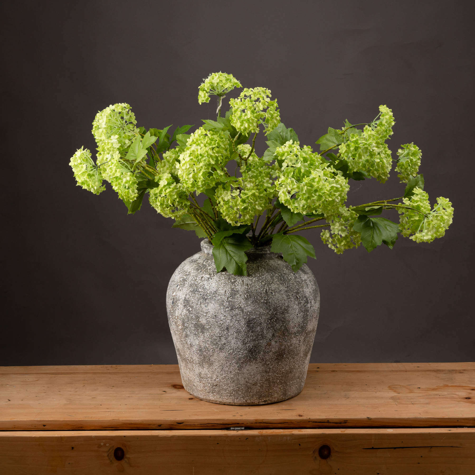 Fresh Green Viburnum Spray | Natural Floral Decor