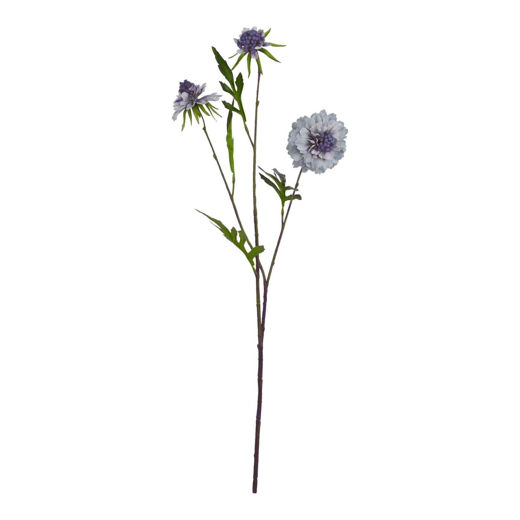 Soft Blue Scabious Artificial Flower Stem