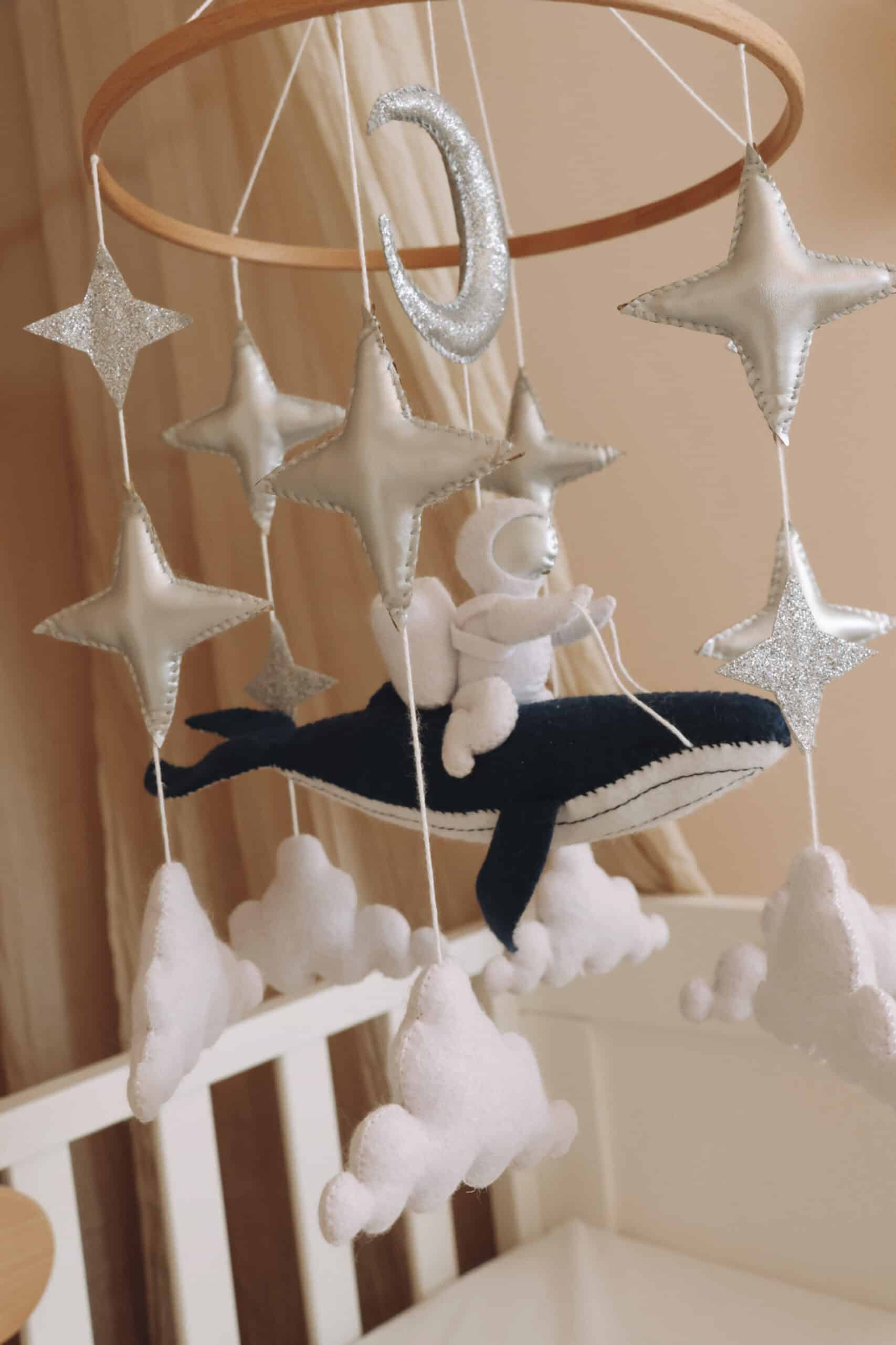 Handmade astronaut mobile-6